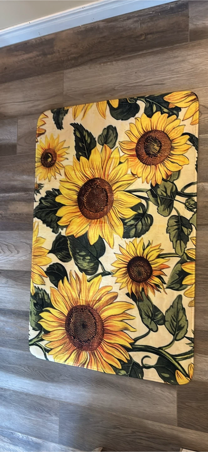 Sunflower area rug