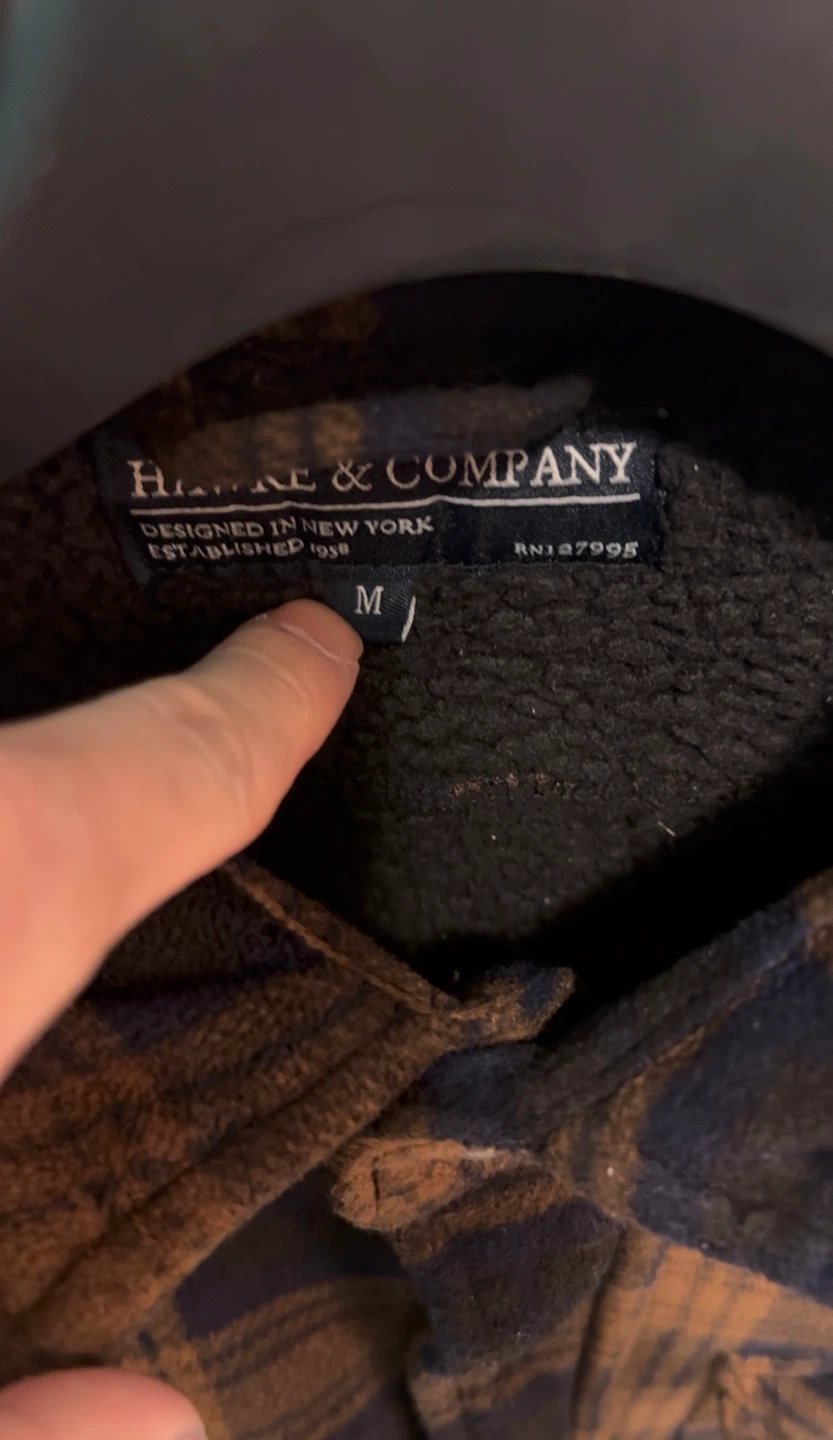 🧥 Hawke & Company Fleece-Lined Plaid Jacket – Men’s M – - photo 2