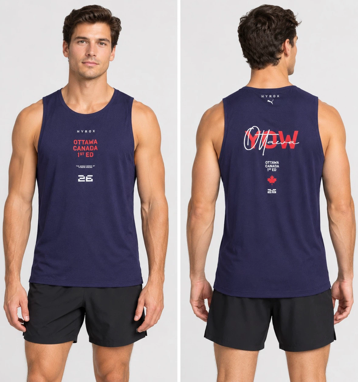 PUMA x Hyrox OTTAWA 2026 Cloudspun City Tank, Men’s Size M *NEW
