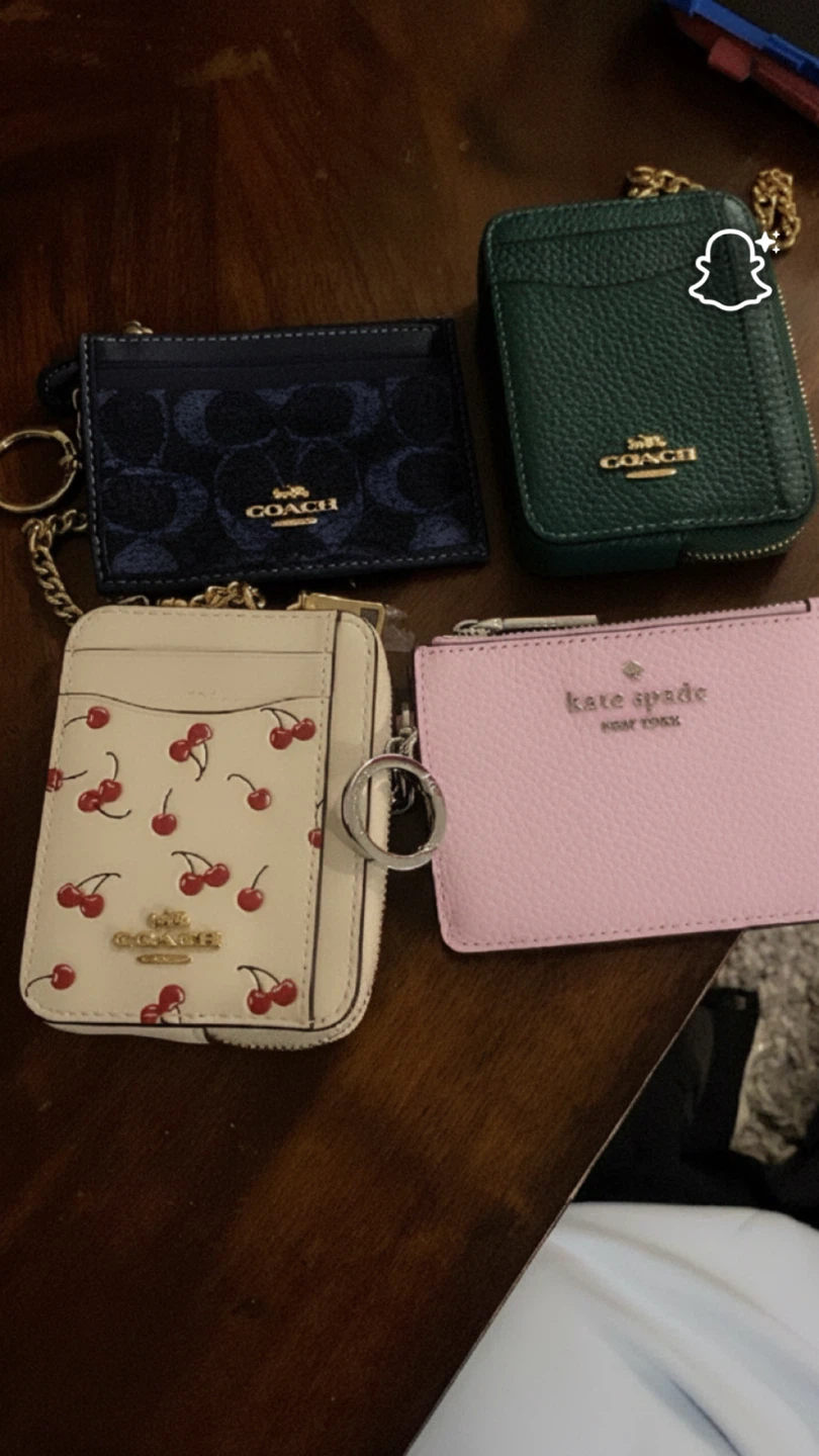 Assorted Coach and Kate Spade Card Holders
