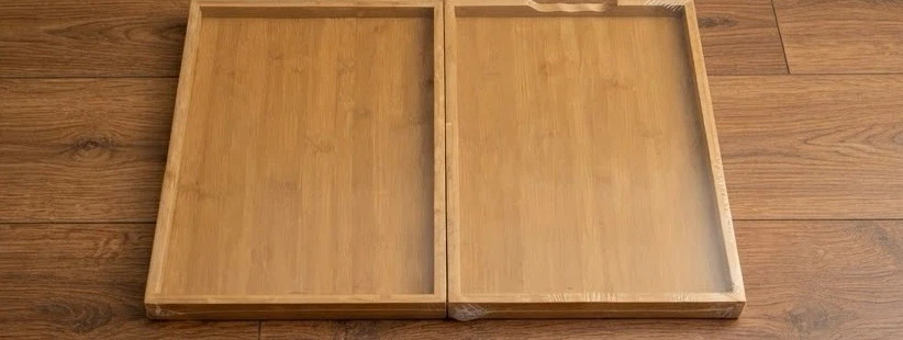 Set of 2 Bamboo Breakfast Bed Trays - photo 2