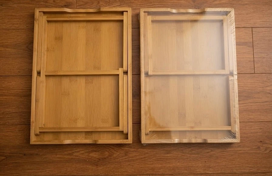 Set of 2 Bamboo Breakfast Bed Trays - photo 5