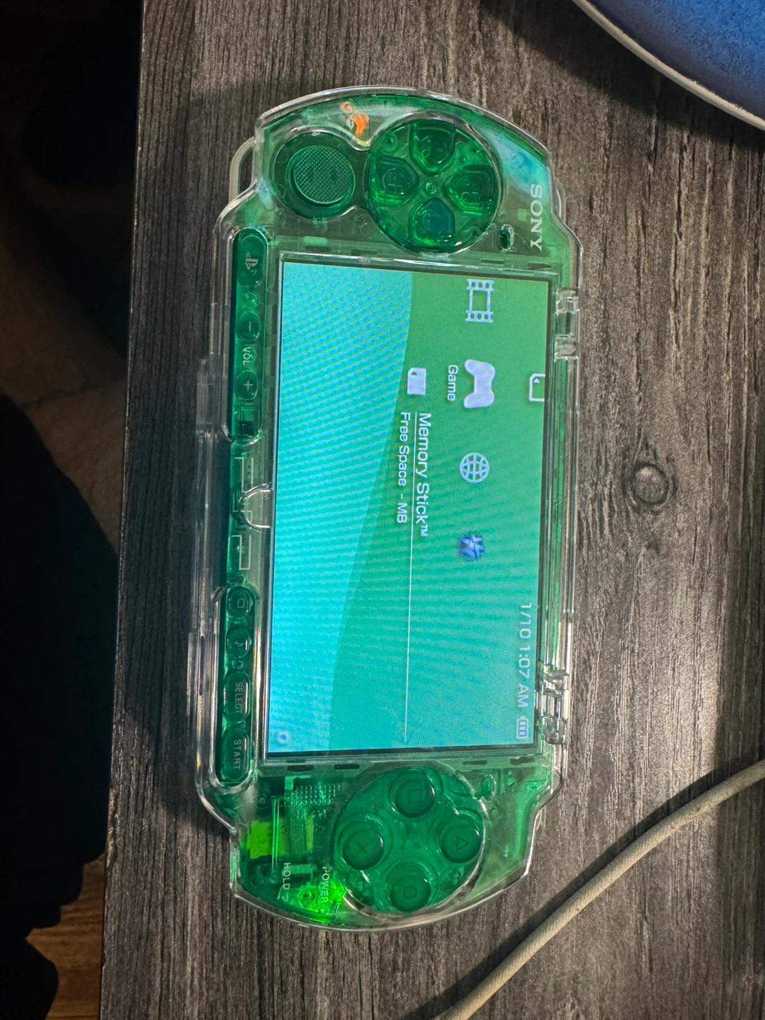 Sony PSP Translucent Green Handheld Console