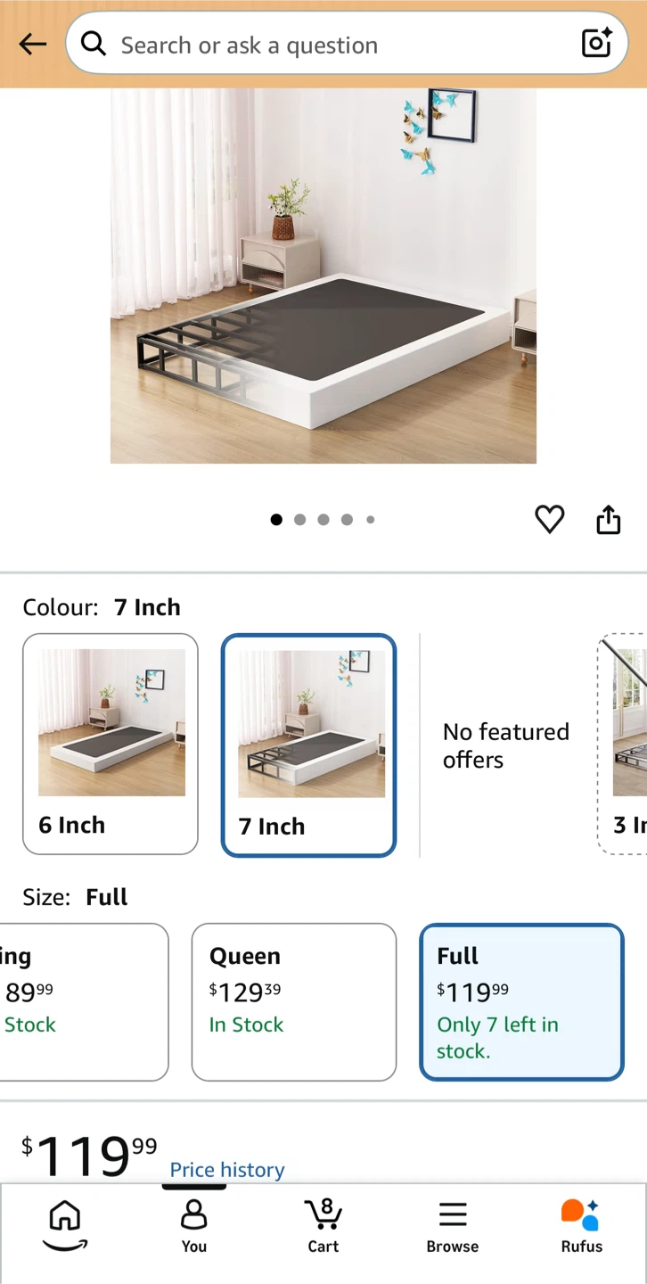 Selene Full Size Mattress + 7 inch Frame - photo 2