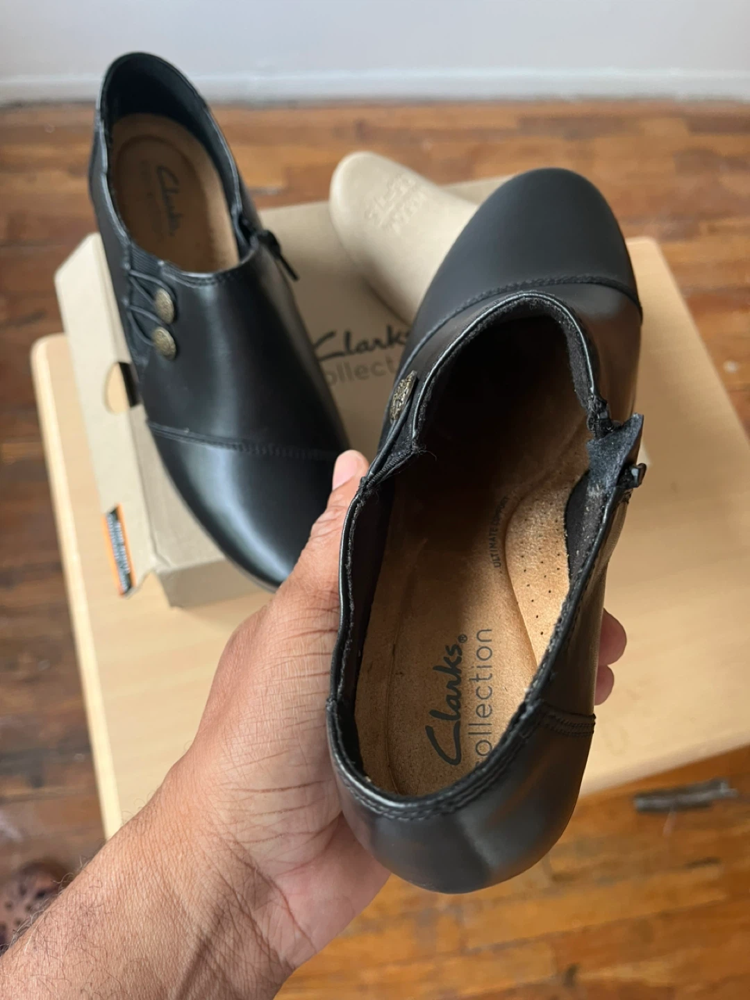 Clarks Emslie Warren Black Ankle Boots - photo 2