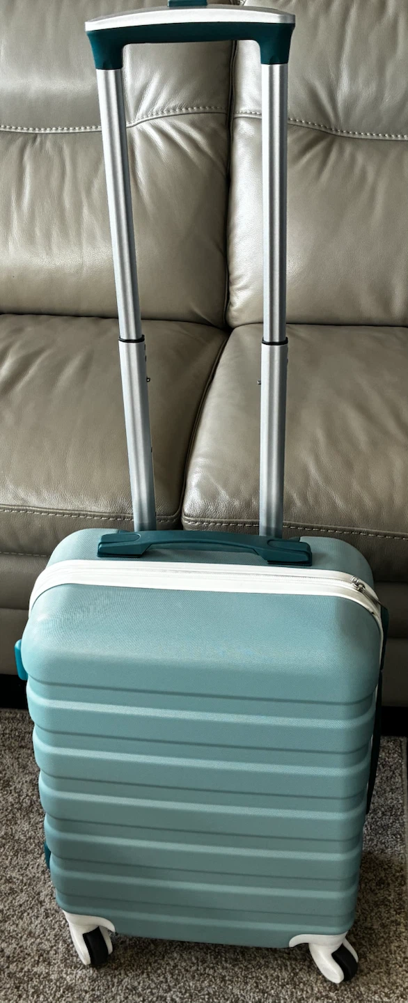 Light Blue Hardside Carry-On Suitcase - photo 2