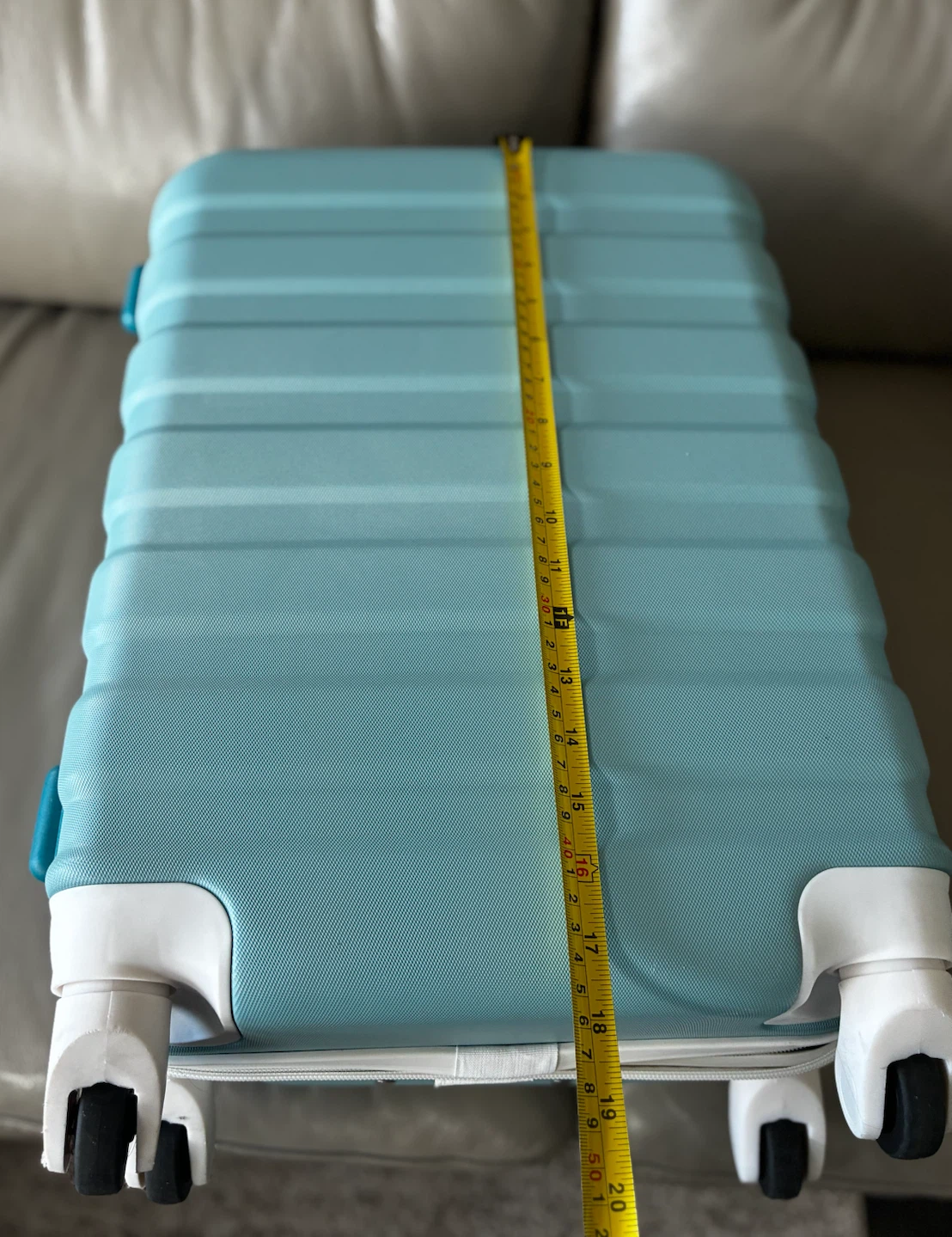 Light Blue Hardside Carry-On Suitcase - photo 4