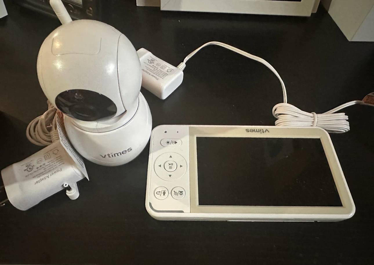 VTimes Baby Monitor Camera & Audio, 5" Screen with 30Hr Battery