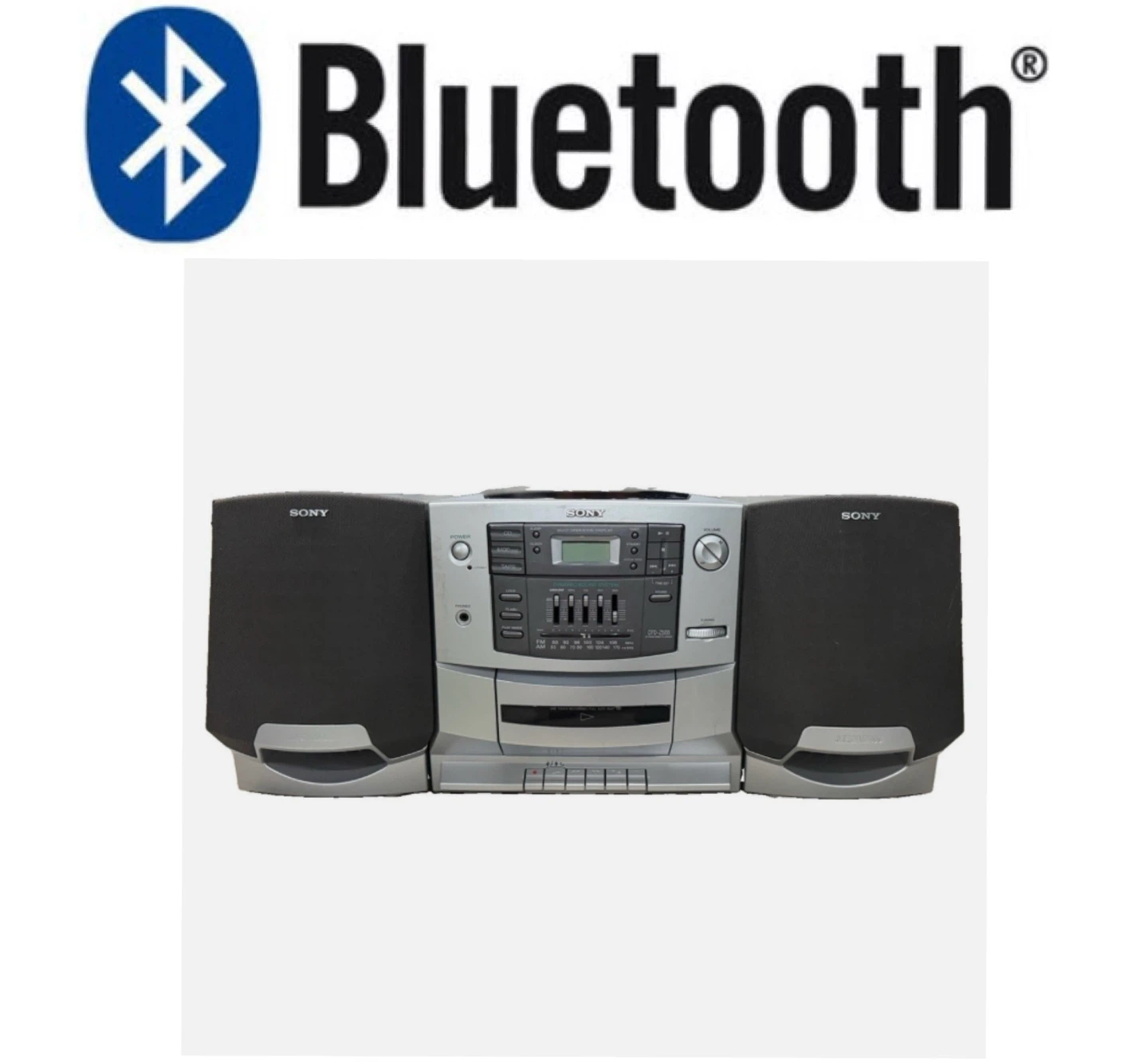 Vintage Sony boombox + Bluetooth mod