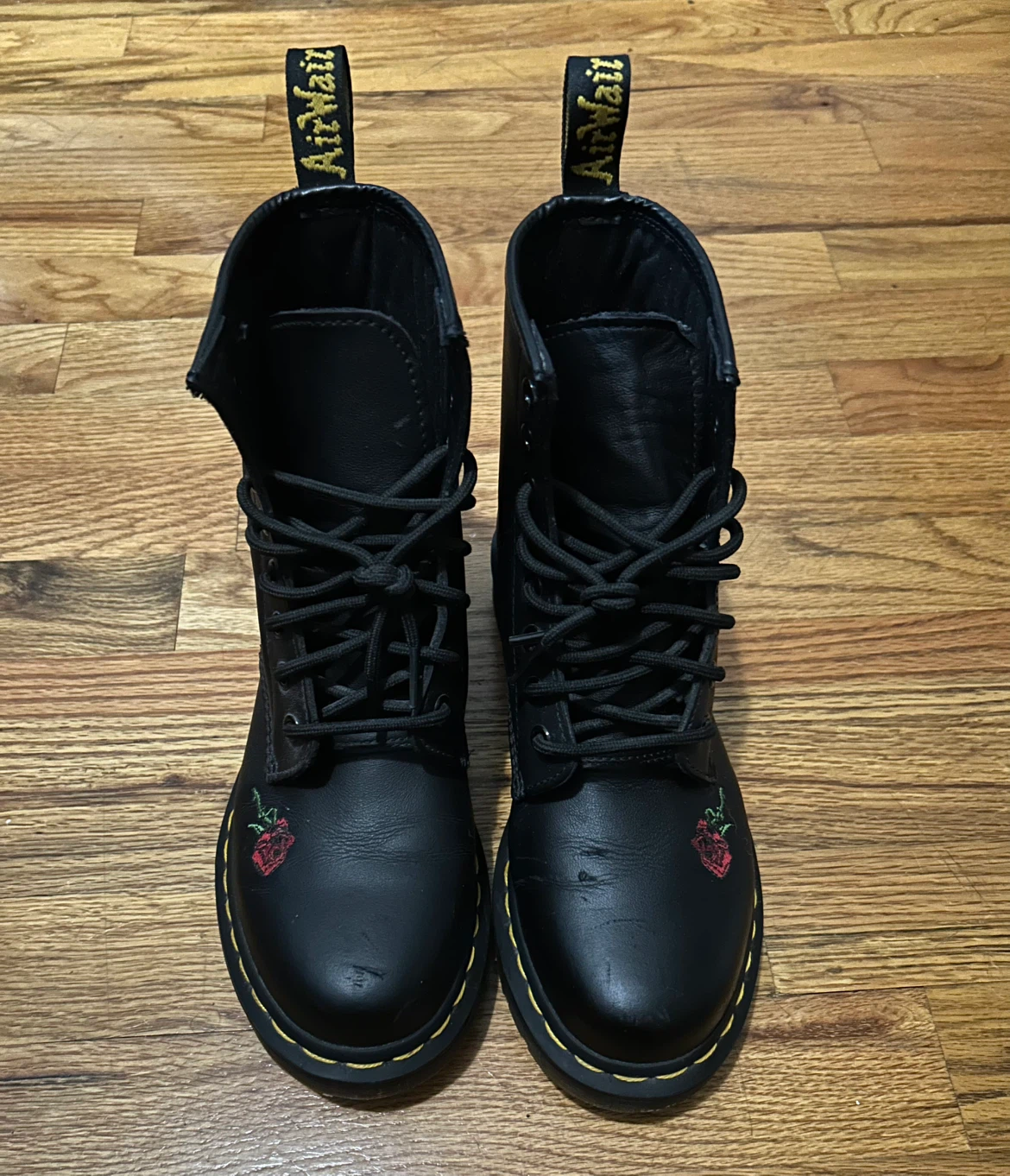 Doc Martens Rose Embroidered Boots (7)