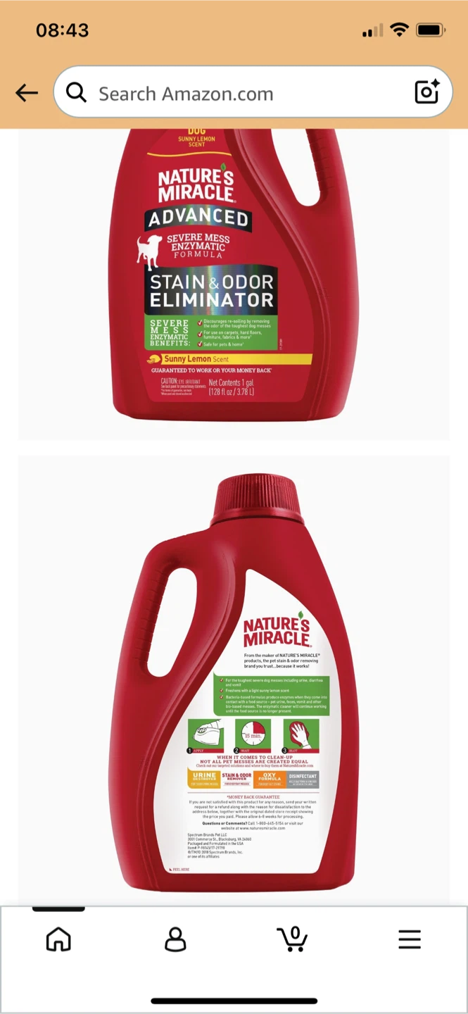 Nature's Miracle Advanced Stain & Odour Remover