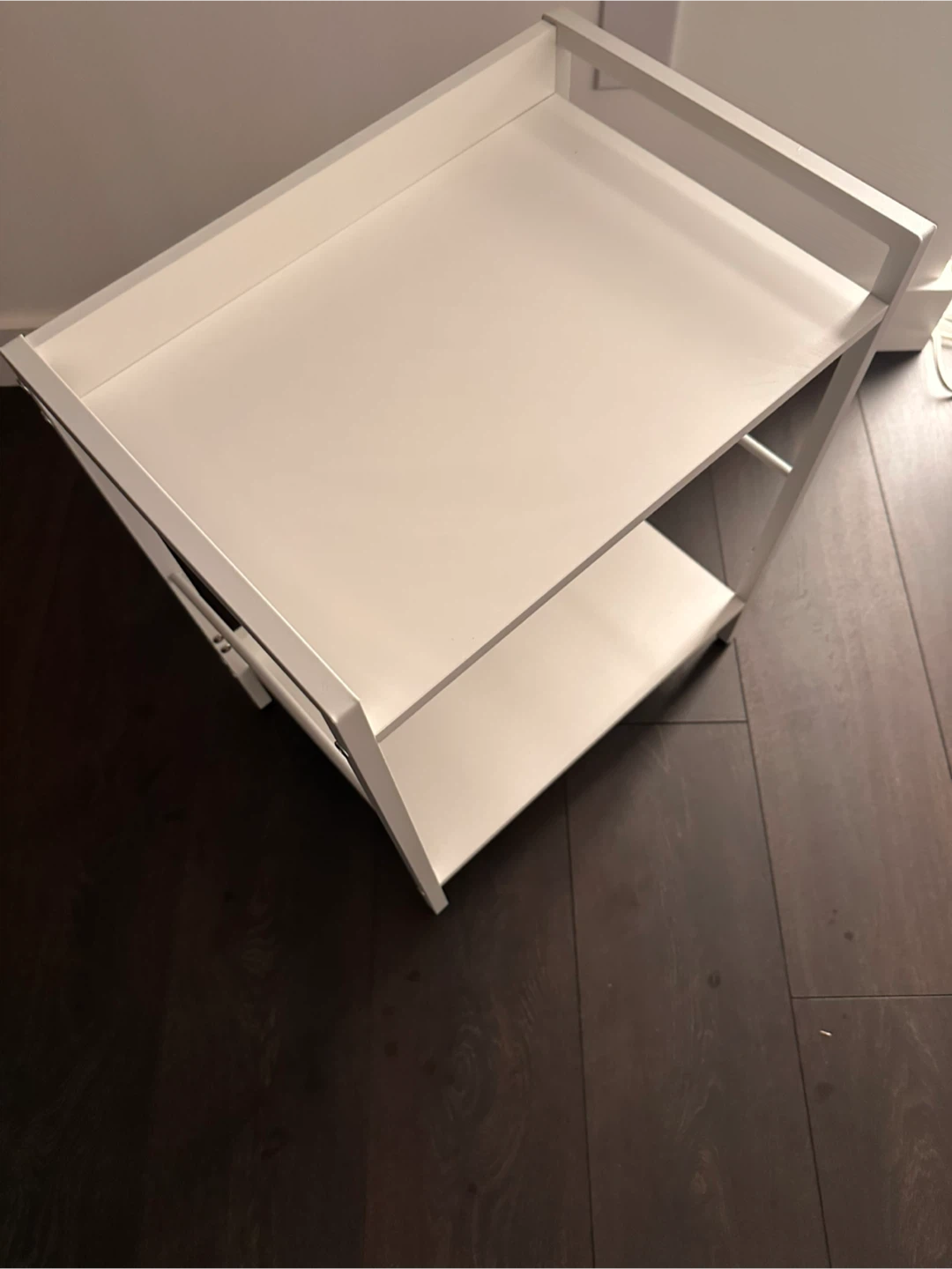 White 2-Tier Side Table - photo 5
