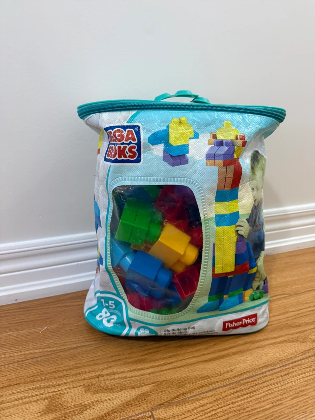 Mega Bloks Big Building Bag 80 Pieces