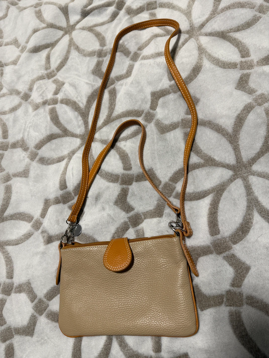 Two-Tone Leather Crossbody Bag - photo 2