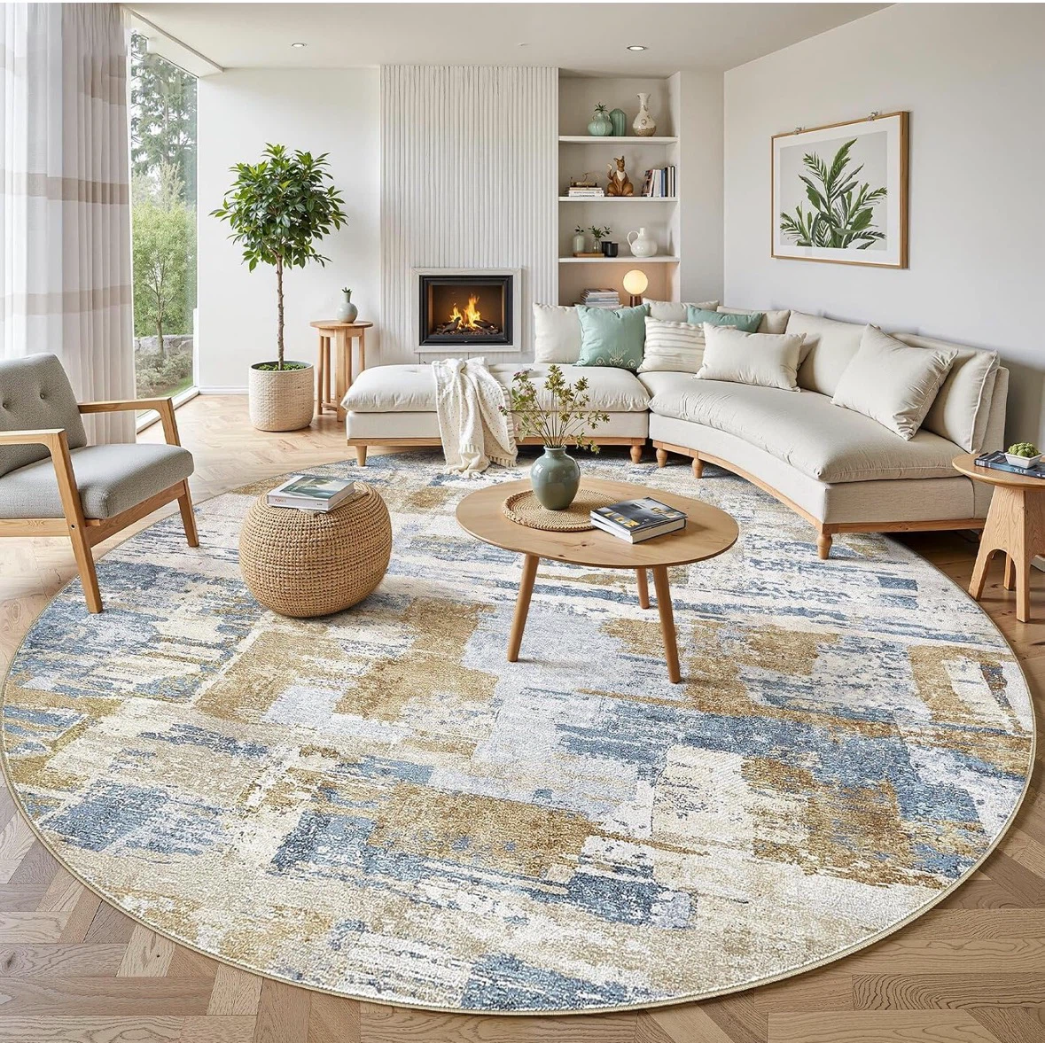 Round Area Rug, 8 ft Diameter - photo 5