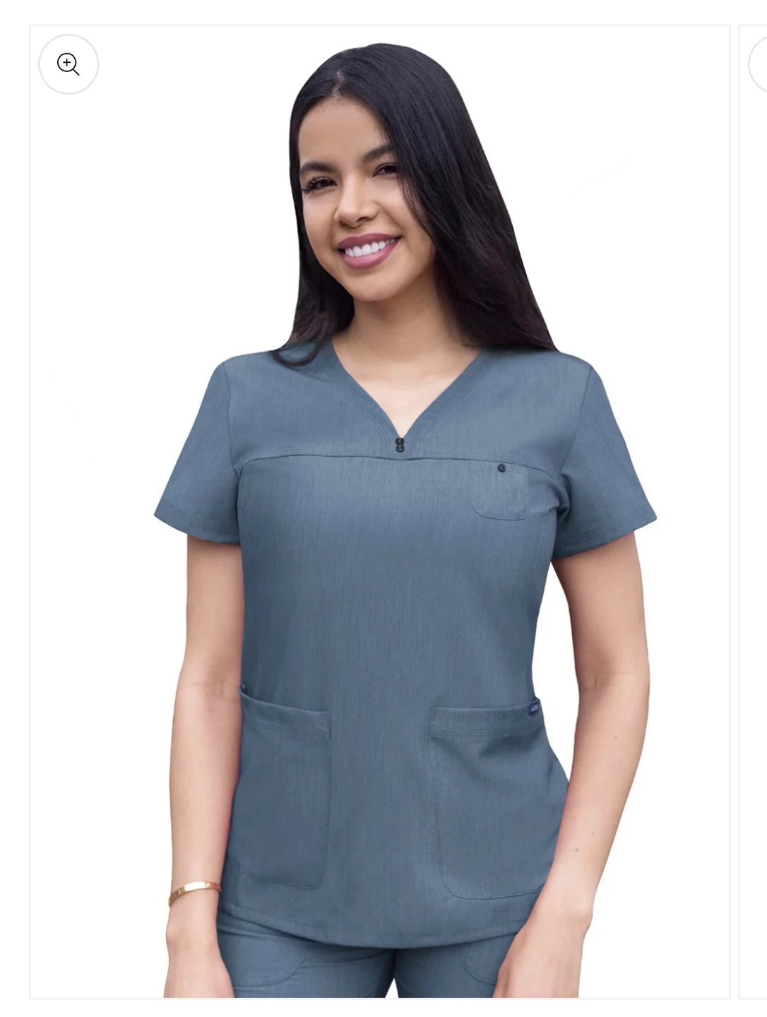 Adar Pro Heather Navy Scrub Set - photo 2
