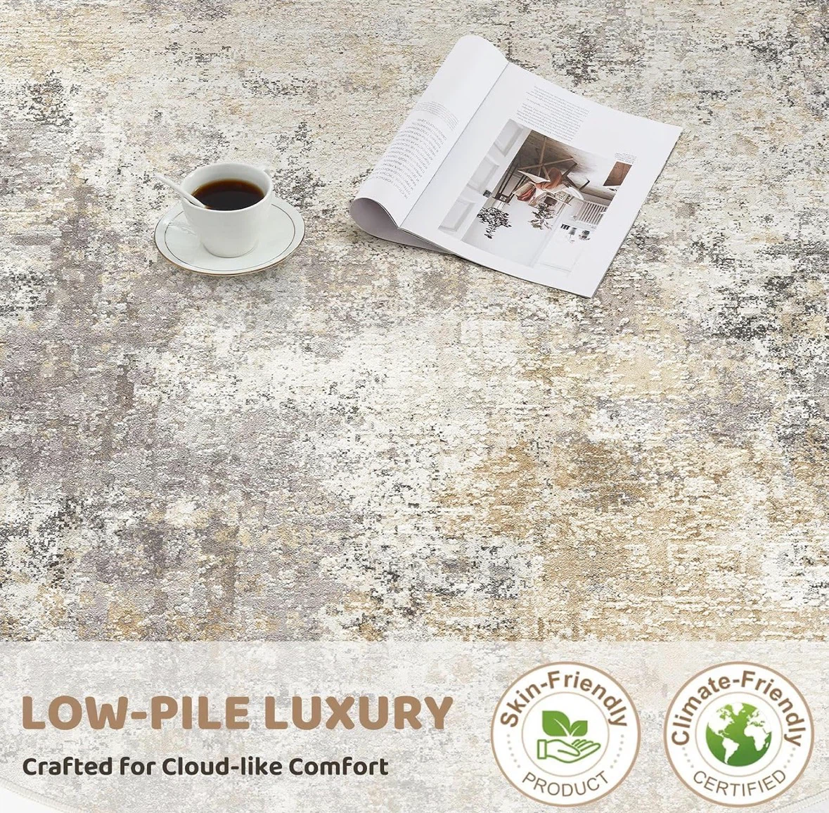 Large Brown Rectangular Area Rug 10x12 ft - photo 3