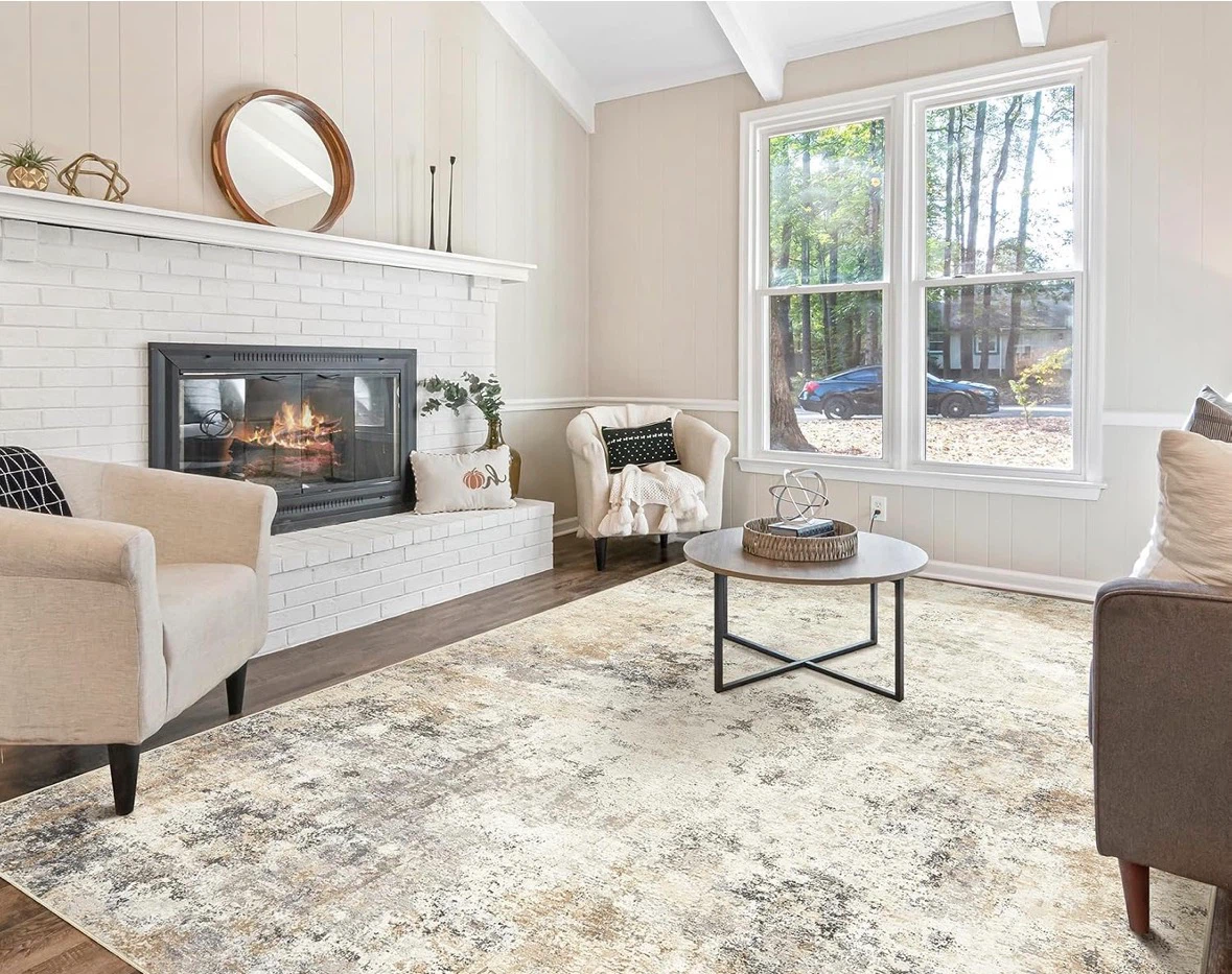 Large Brown Rectangular Area Rug 10x12 ft - photo 4