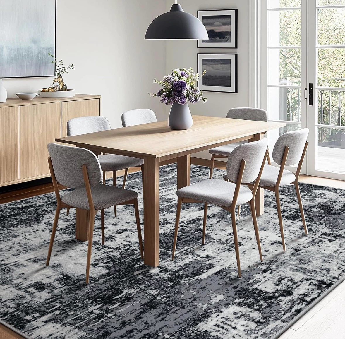 Foldable Abstract Area Rug 9x12 ft - photo 5