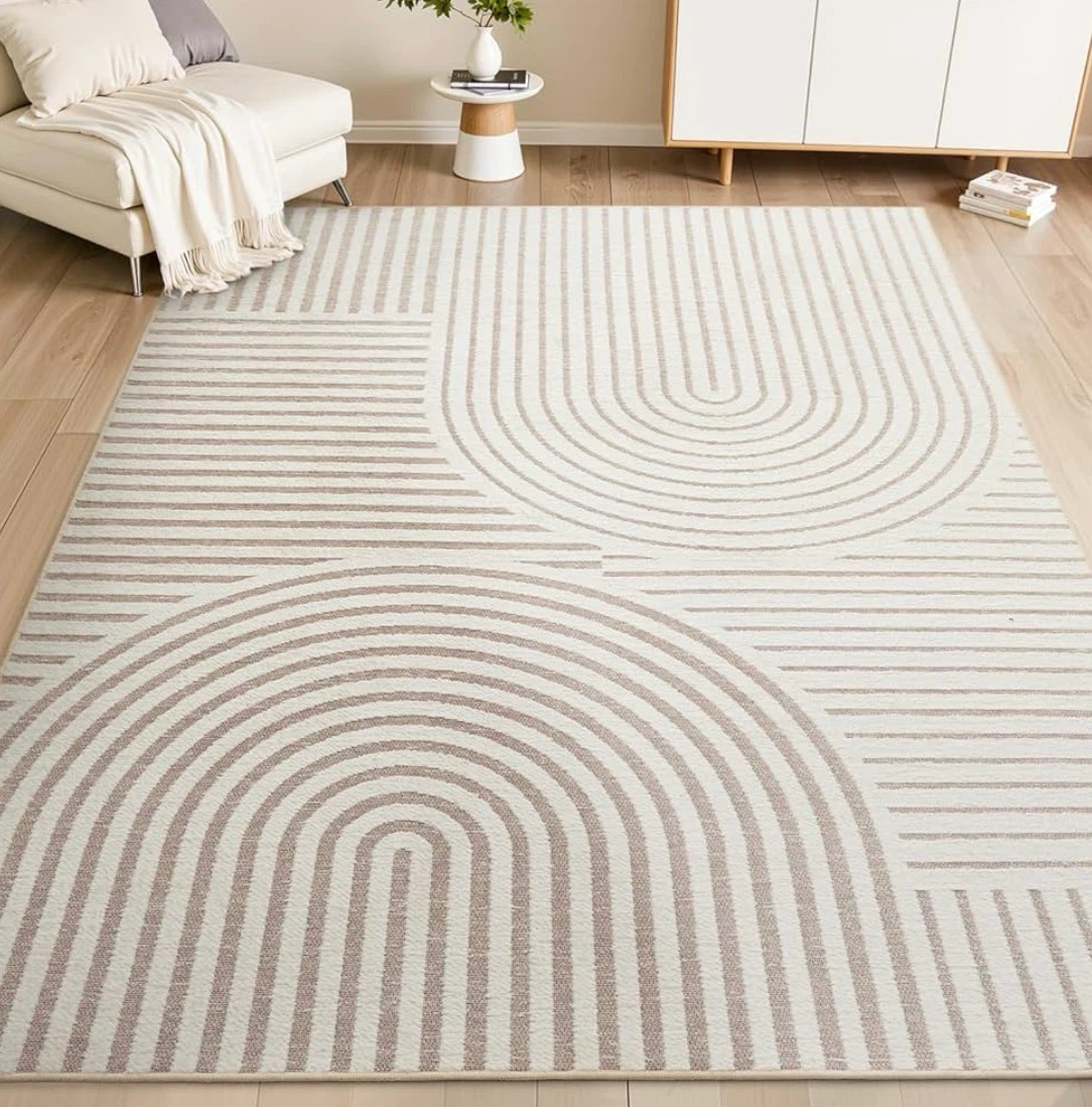 Geometric 3D Jacquard Area Rug7x5 ft