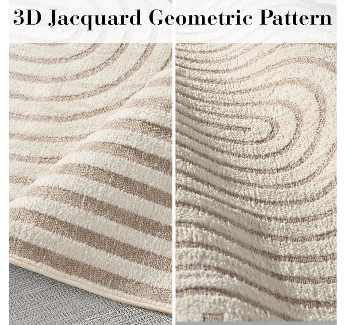 Geometric 3D Jacquard Area Rug7x5 ft - photo 2