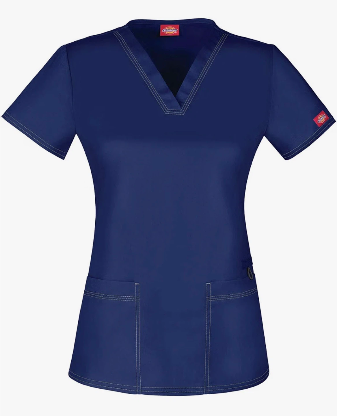 Dickies navy XS V neck scrub top