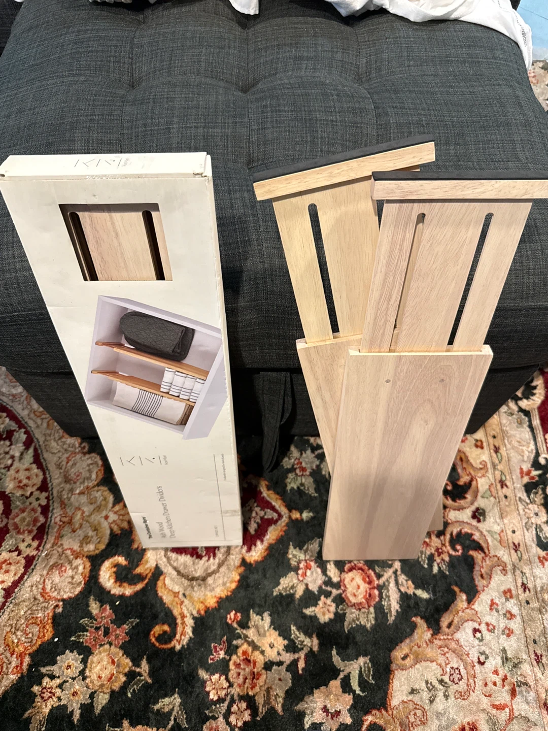 The Container Store Ash Wood Deep Kitchen Drawer Dividers