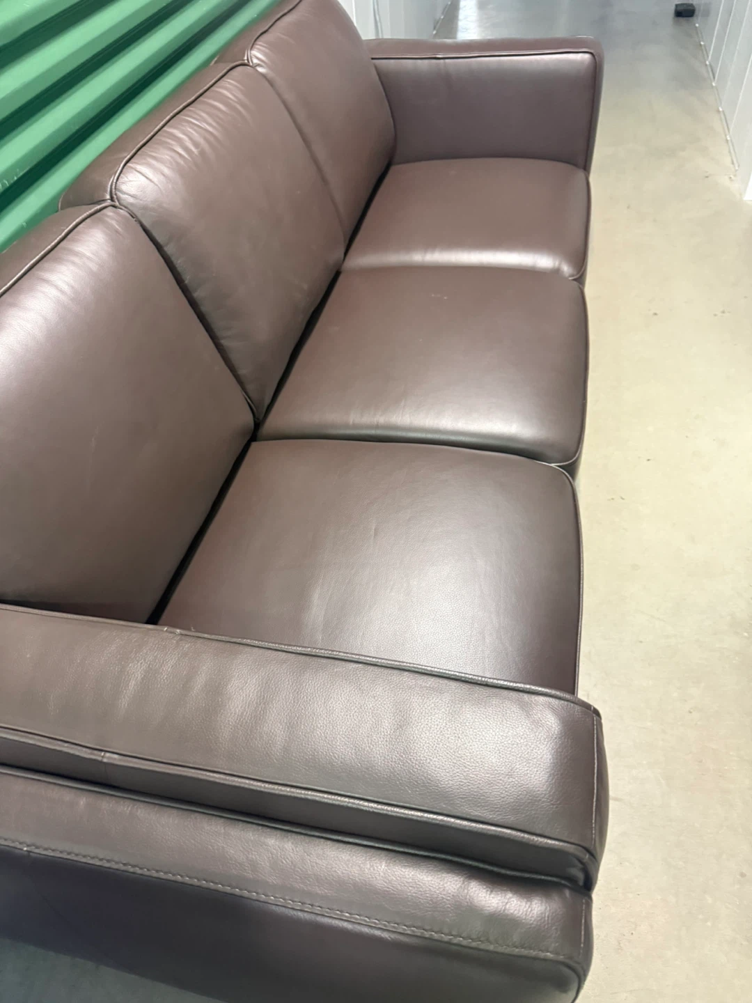Genuine leather couch - photo 3