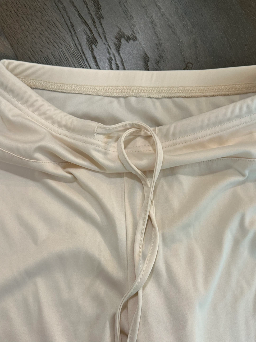Beige Wide-Leg Lounge Pants - photo 2