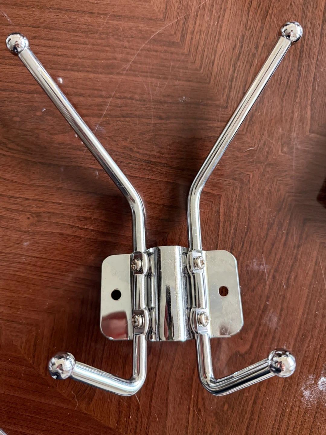 Chrome Double Coat and Hat Hook