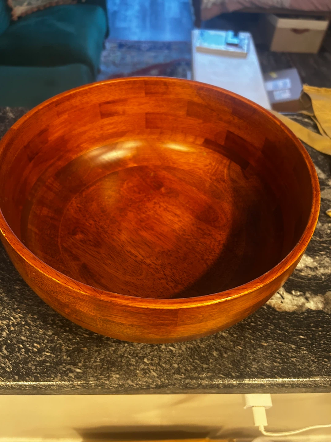 Large Wooden Serving Bowl