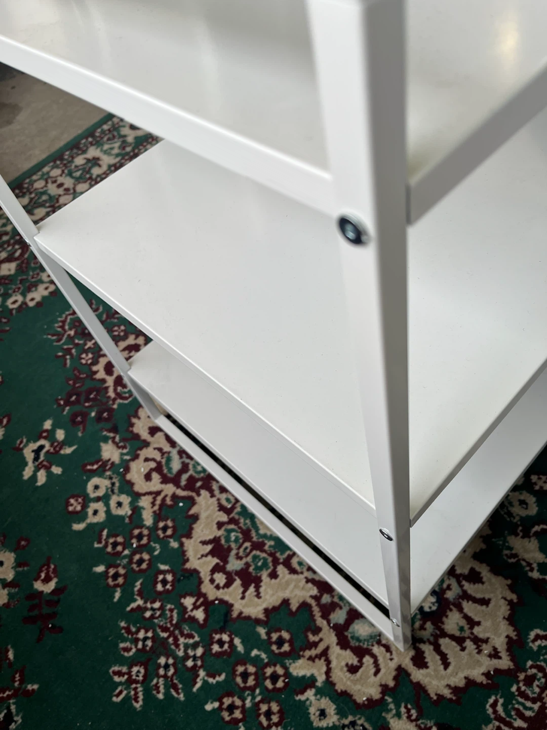 White Metal Three-Tier Utility Cart need gone asap - photo 2