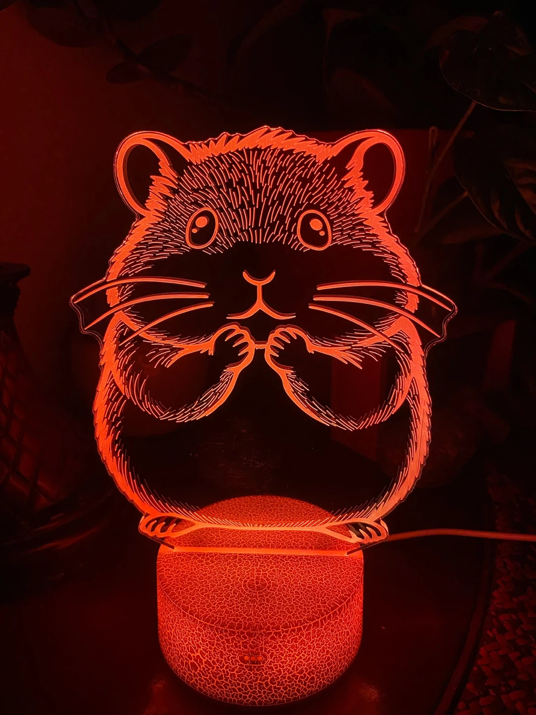 Hamster 3D LED Night Light