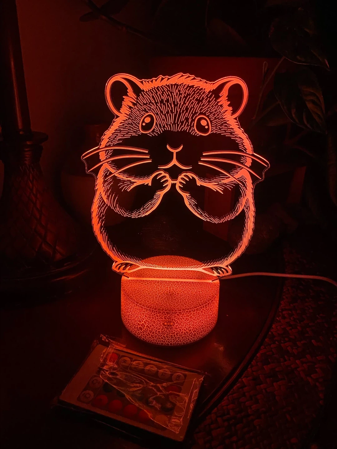 Hamster 3D LED Night Light - photo 3