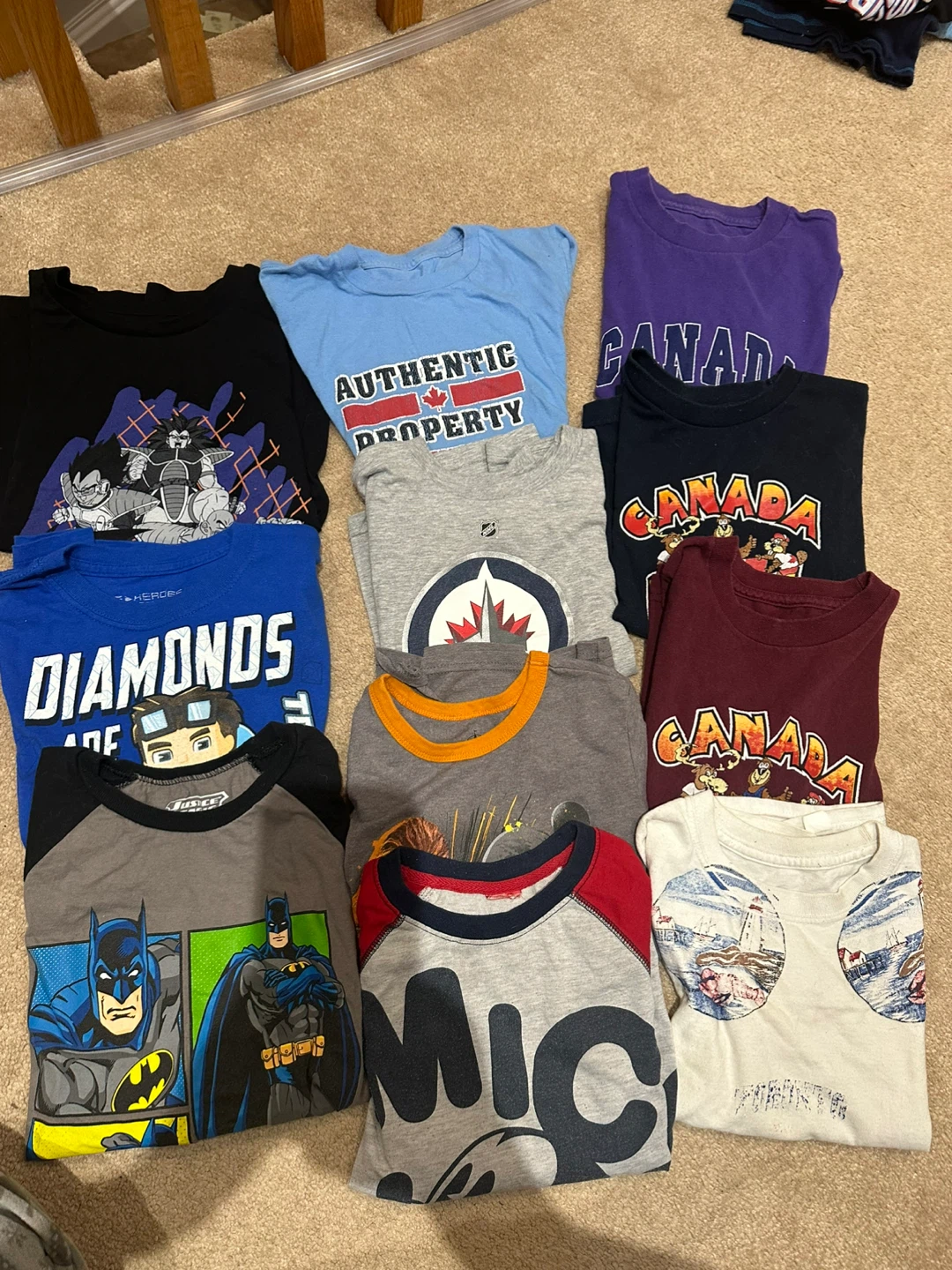 Lot of 10 Assorted Boys Graphic T-Shirts