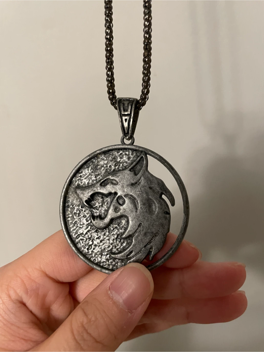 The Witcher Wolf Medallion Necklace