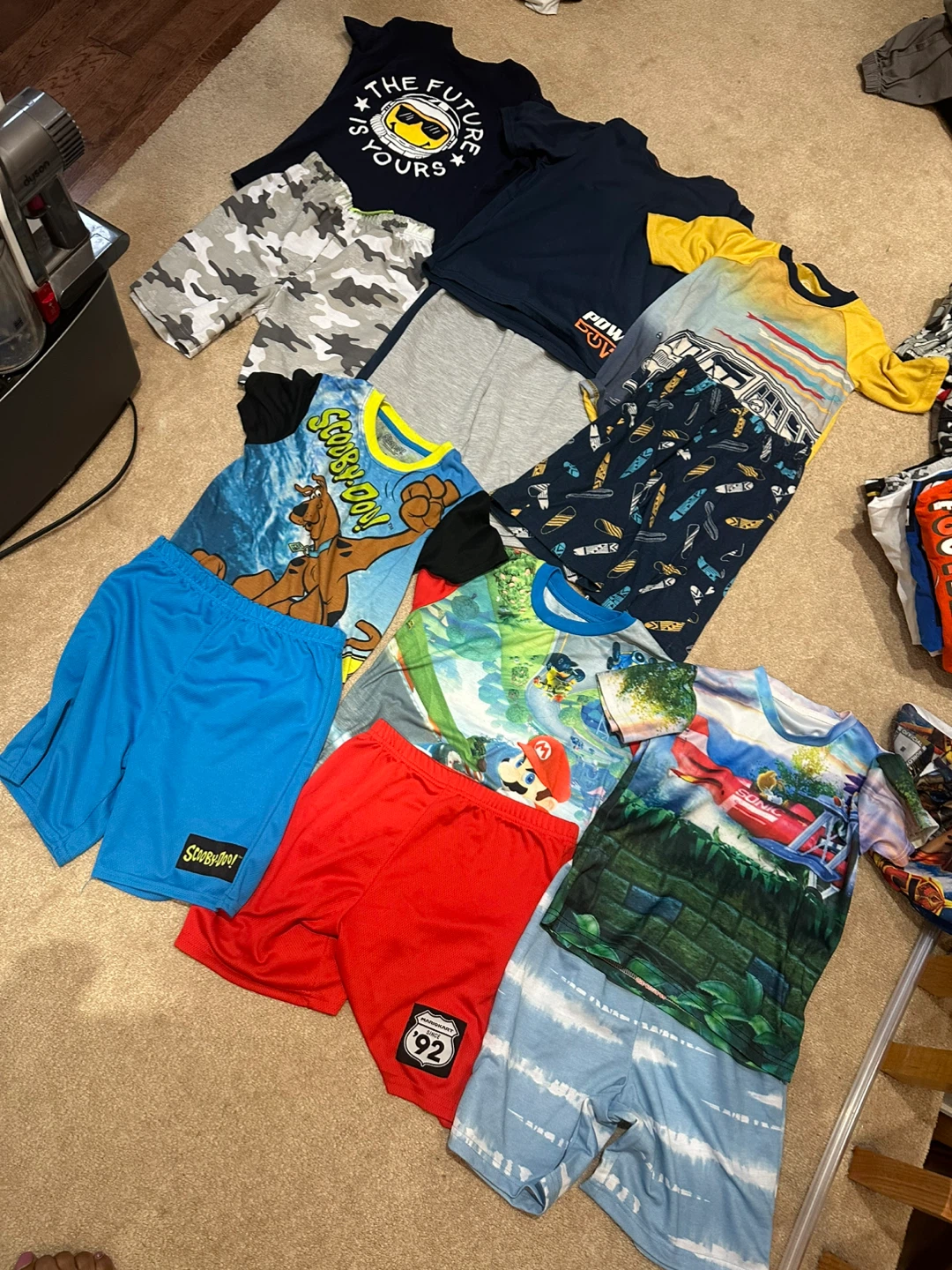 Assorted Boys Character T-Shirt and Shorts Sets