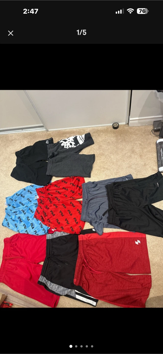 Assorted Boys Athletic Shorts - Size 8