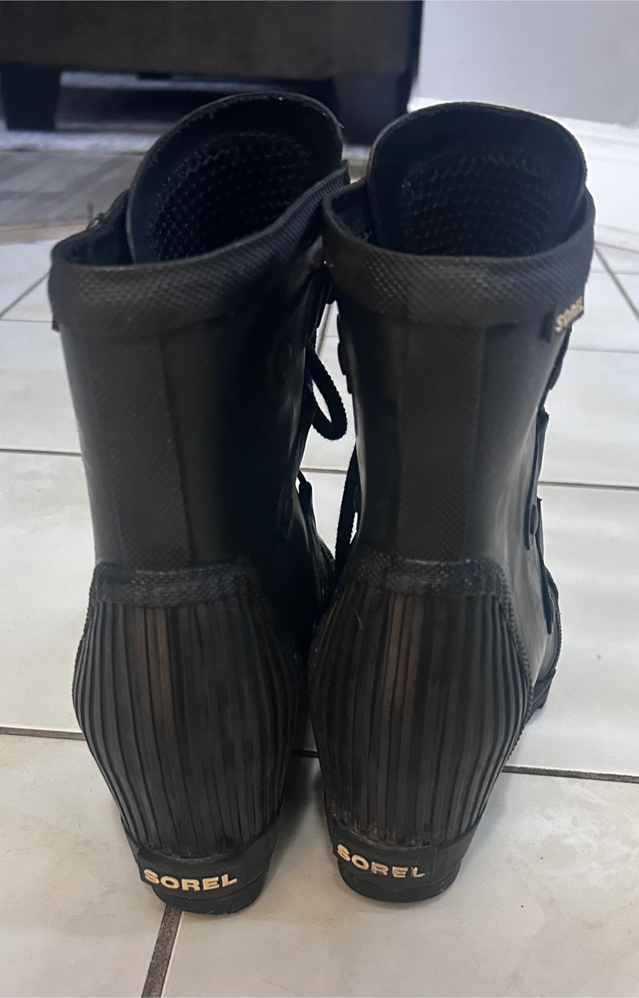 Sorel Wedge Rain Boot Black High - photo 4