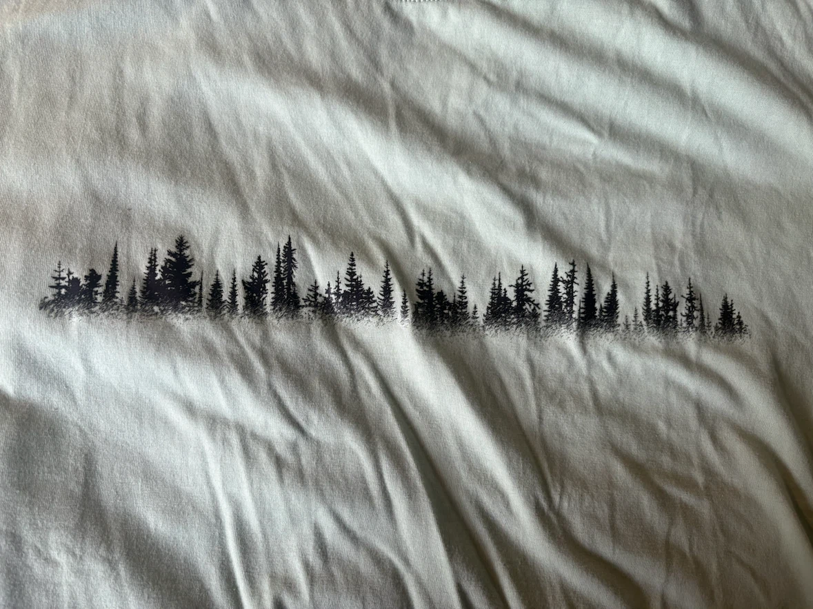 Graphic T-Shirt with Forest Print - photo 2