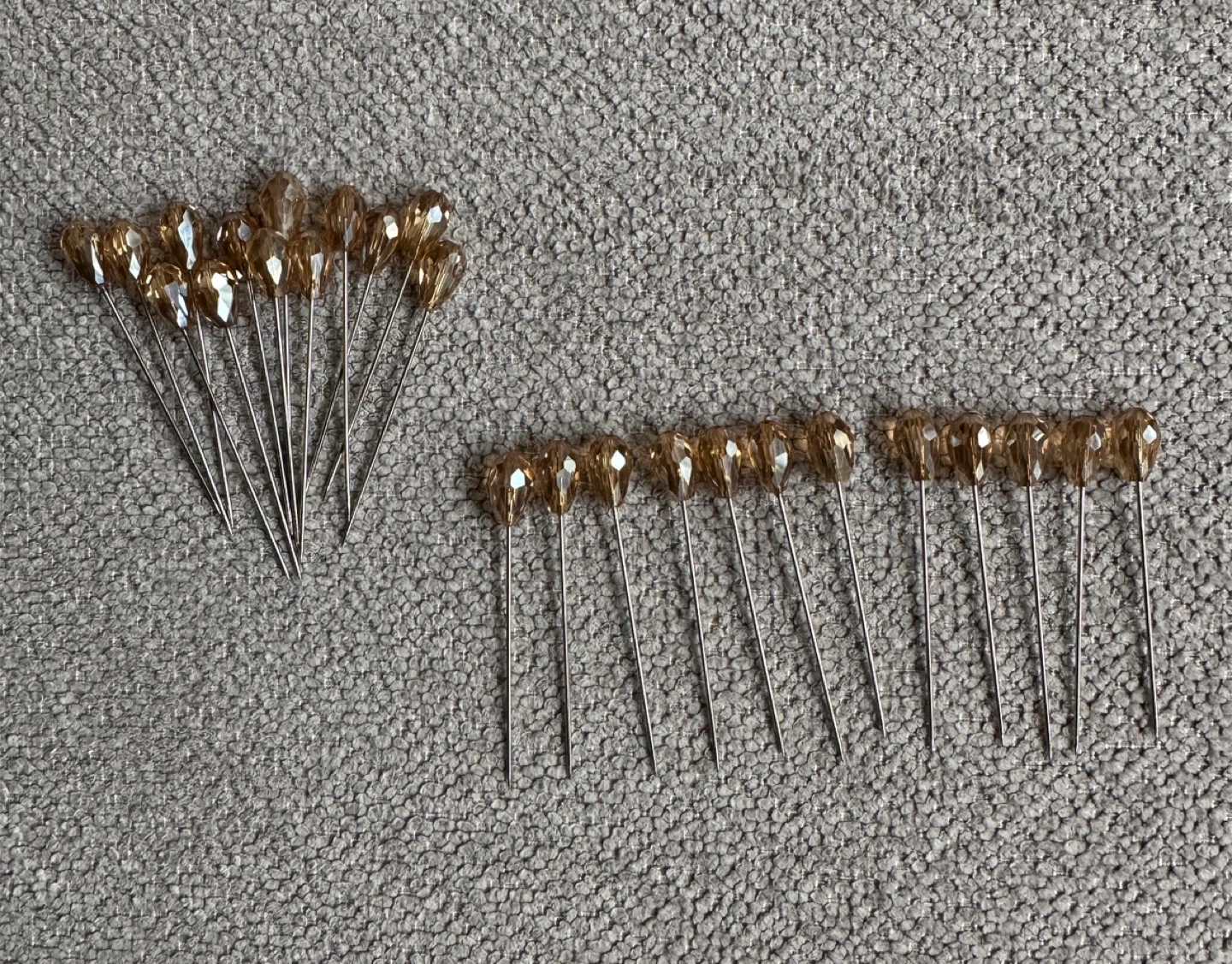 Decorative Tear-Drop  Pins - 25 Pins