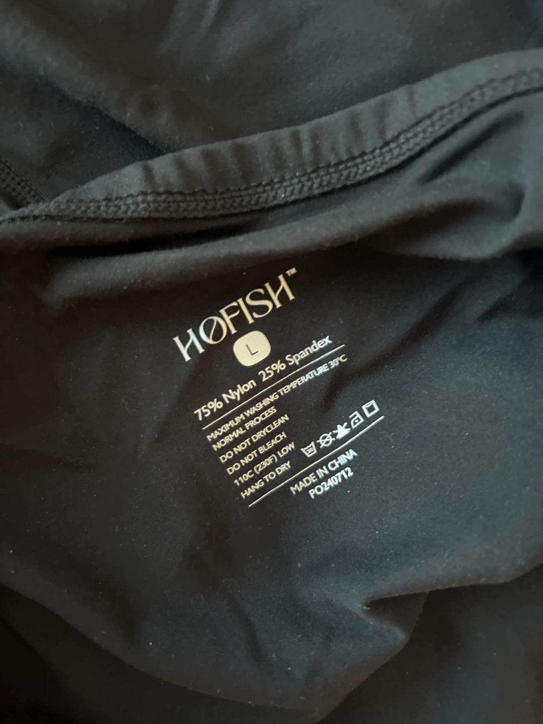 Hofish Maternity Black Leggings Size Large