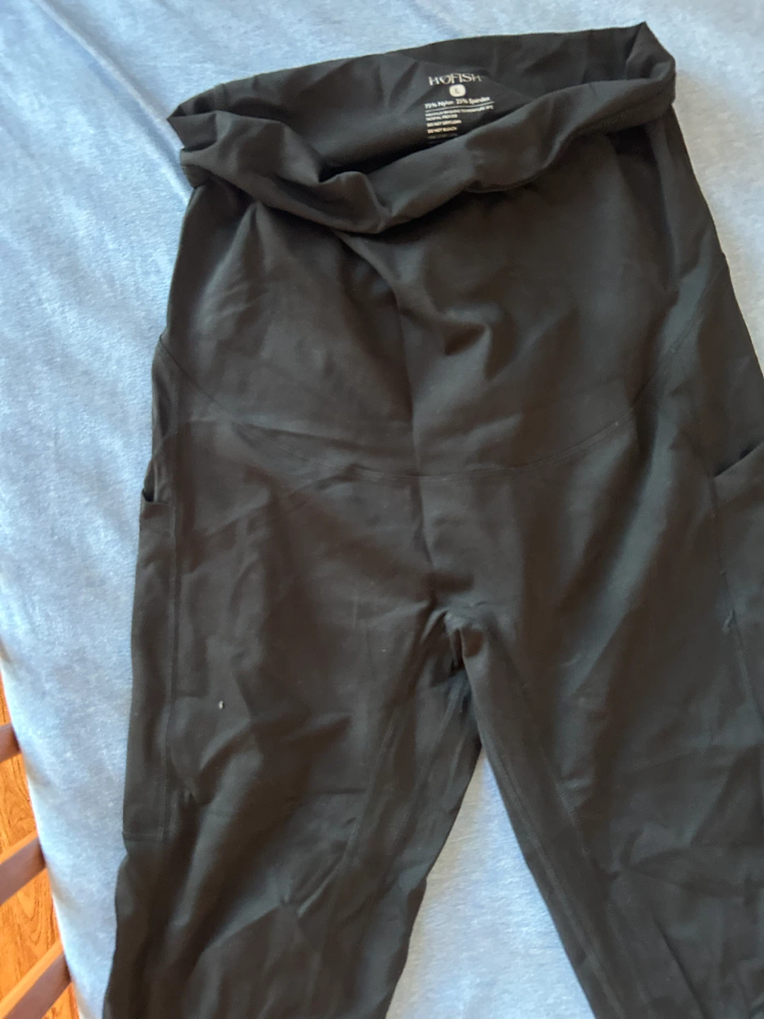 Hofish Maternity Black Leggings Size Large - photo 2