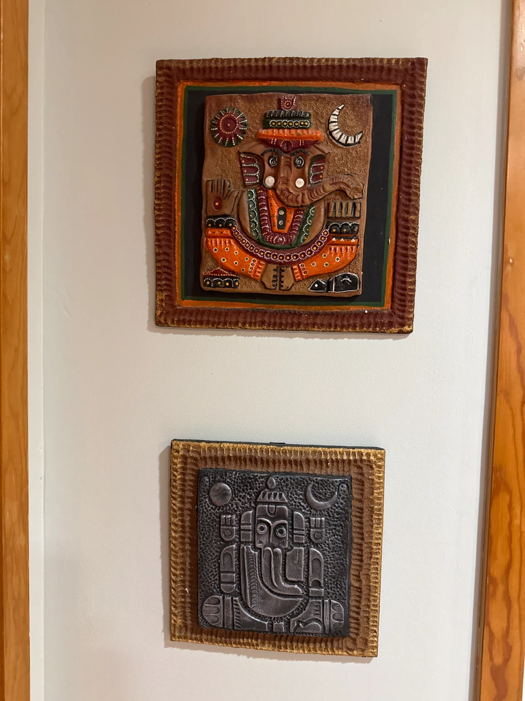 Set of Two Ganesha Wall Art Pieces