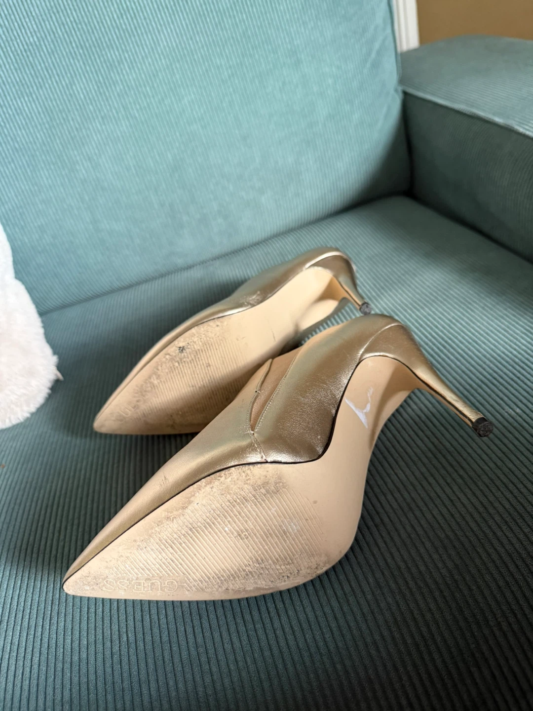 Guess Gold Stiletto Ankle Booties - photo 4