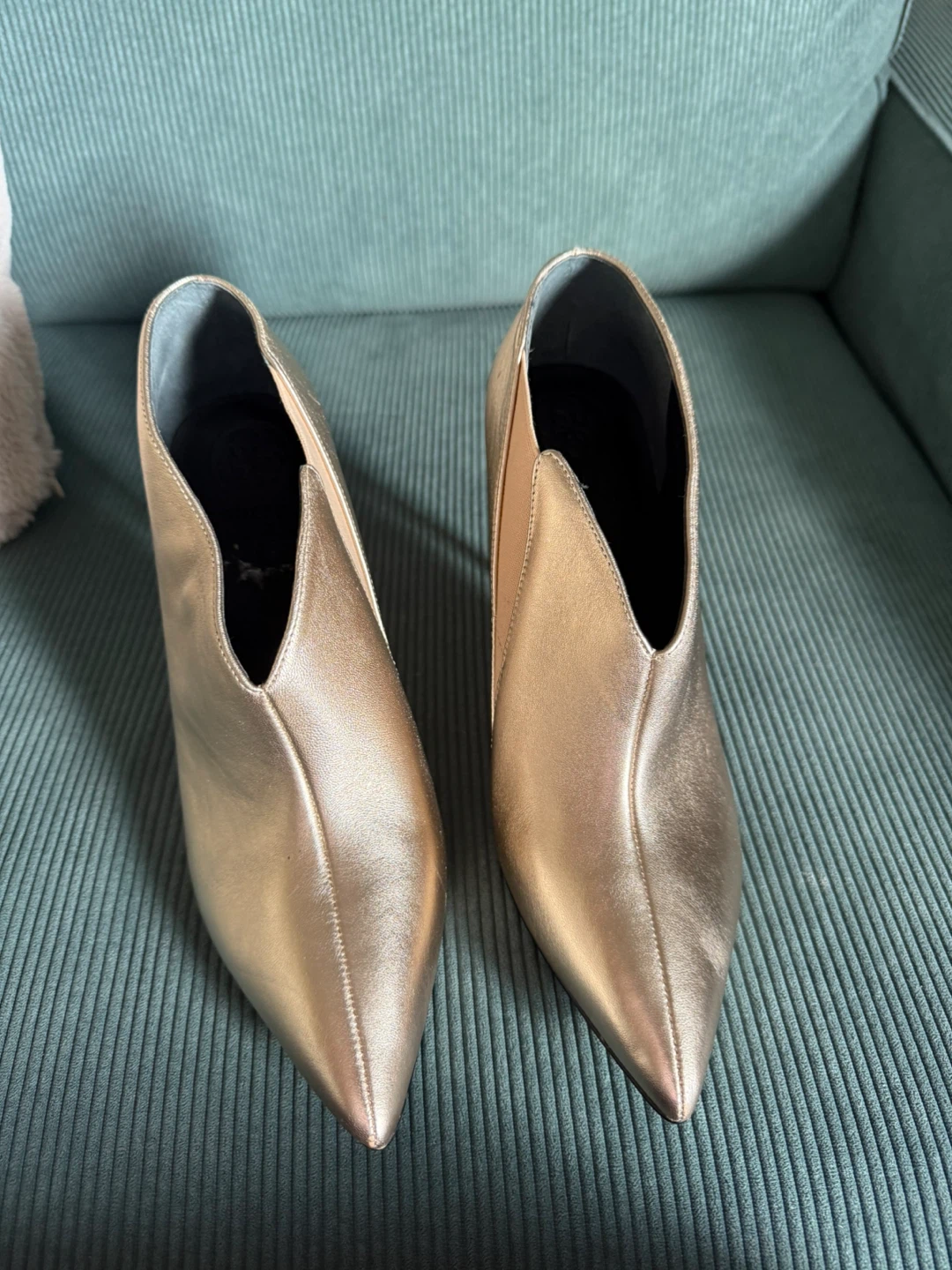 Guess Gold Stiletto Ankle Booties - photo 3