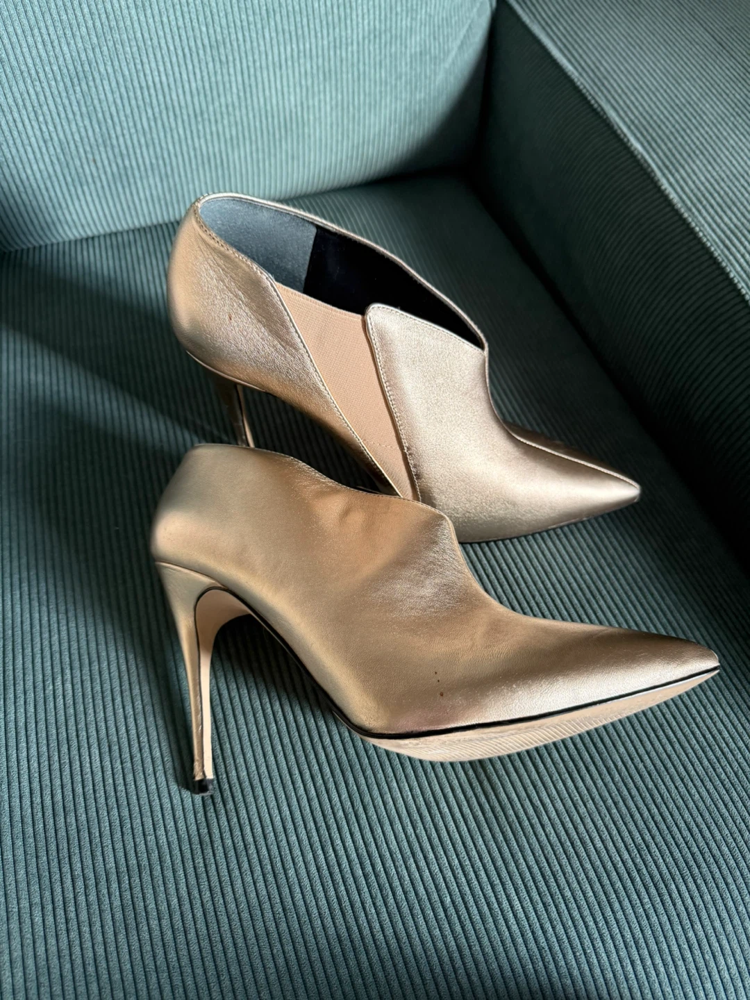 Guess Gold Stiletto Ankle Booties - photo 2