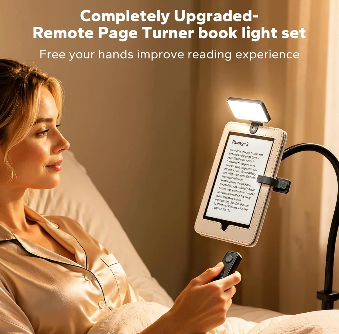 Remote Page Turner and Book Light Set - photo 4