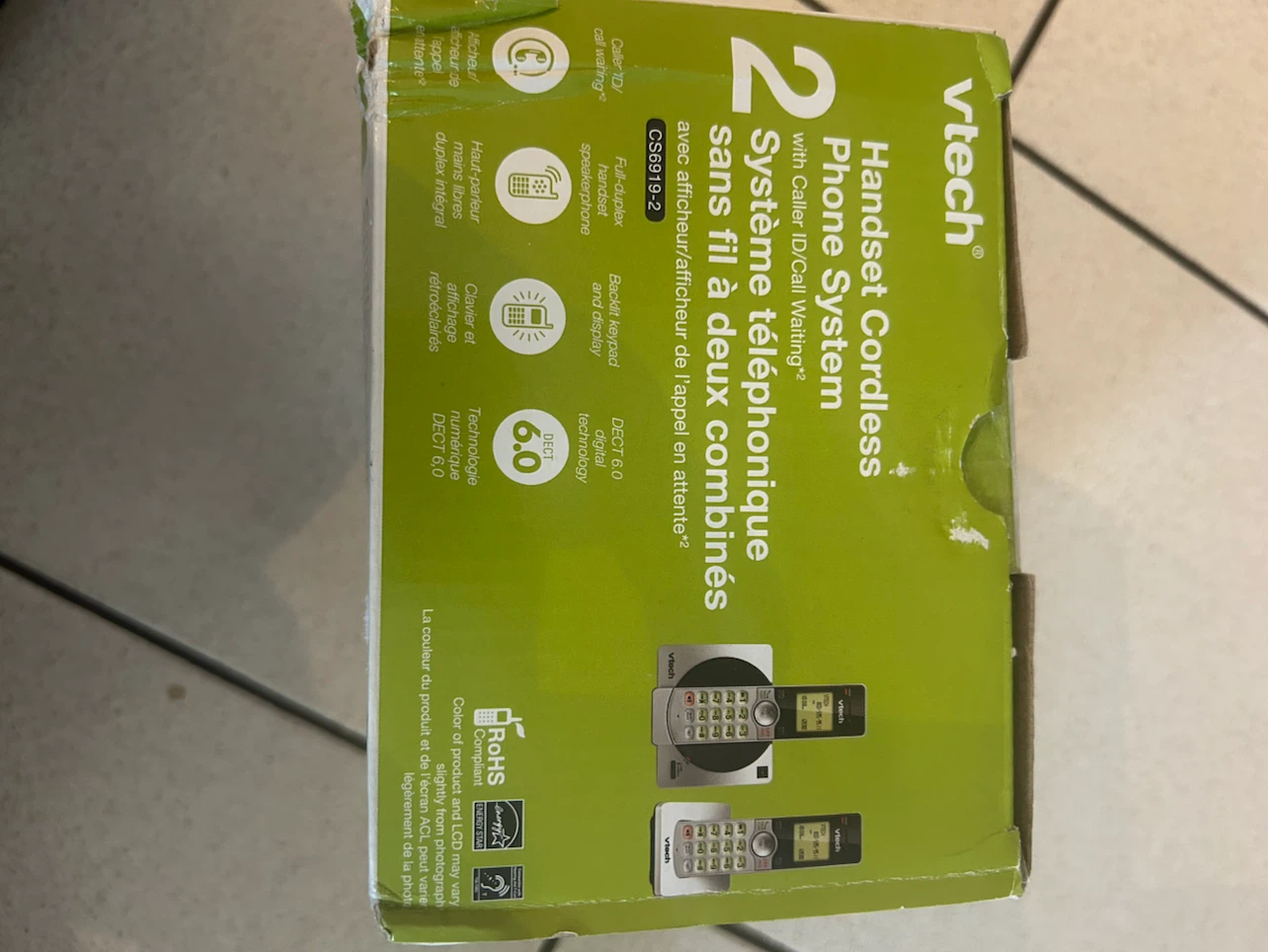BNIB VTech CS6919-2 Cordless Phone System with 2 Handsets - photo 5