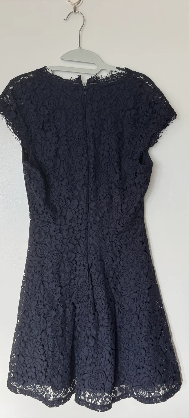 H&M Navy Blue Lace Dress - photo 5
